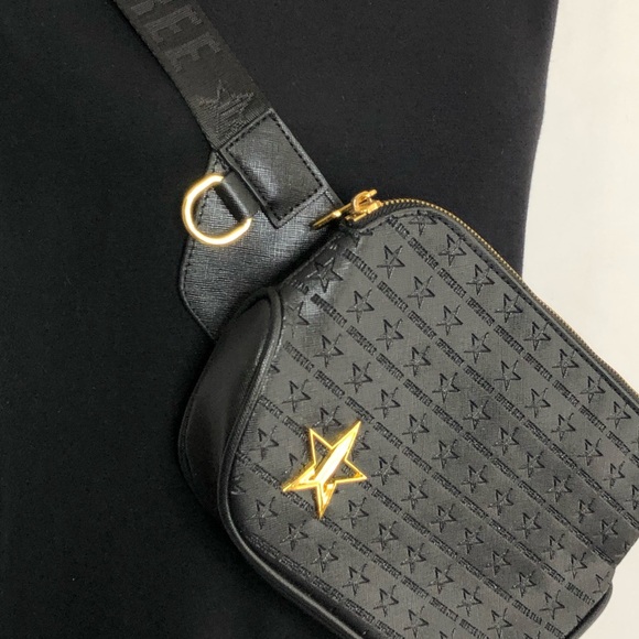 Jeffree Star Crossbody or Waist Black and Gold Bag - Picture 12 of 12
